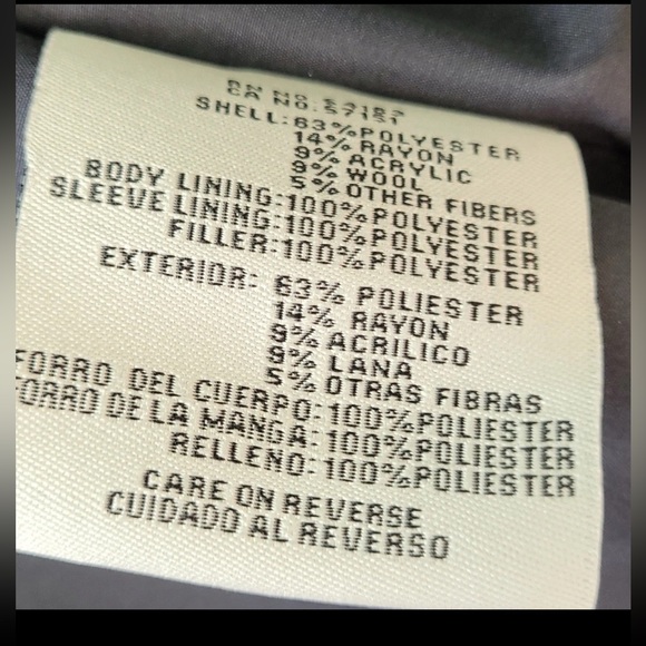 Levi's Navy Zippered Jacket Moto “Dressy” Biker Style (almost Black) NWT - Picture 8 of 13